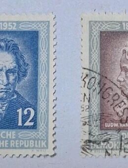 DDR 1952 125.Todestag L. van Beethoven komplett gestempelt - Görlitz