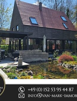 Wohnensemble bestehend aus stilvollem Traumhaus und separatem zweiten Haus am Elisabethfehnkanal - Barßel