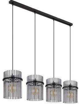 GLOBO LIGHTING Pendelleuchte GORLEY, ohne Leuchtmittel, Design Glasstäbe, Deckenlampe, Wohnzimmer, Esszimmer, Hängeleuchte