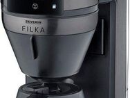 Severin Kaffeemaschine mit Mahlwerk, 1,1l Kaffeekanne, Papierfilter, Permanentfilter 1x4