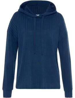 LASCANA Hoodie Strickpullover mit Kapuze und in melierter Optik, Loungewear