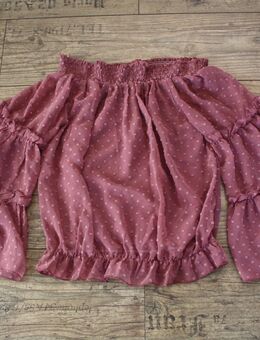 Coachella Meshbluse Trompetenärmel Gypsy Hippie Bluse Tunika gesmokt S 36 - Hoppegarten