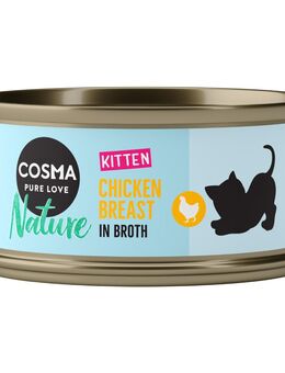 Sparpaket Cosma Nature Kitten 24 x 70 g - Hühnchen