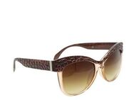 COLLEZIONE ALESSANDRO Sonnenbrille Kroko mit Krokobesatz