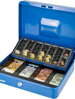 HMF Geldkassette abschließbar mit Münzzählbrett blau - Birkenfeld (Baden-Württemberg)