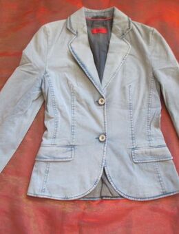 NEU * DESIGNER * Business * Freizeit * Shabby Look * Hippie Style * Kostüm * Anzug * Jeans * BLAZER "HUGO BOSS" Original * Gr. 34- 36/ XS- S * himmel * rauch * hell- blau * - Riedlingen