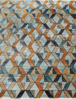 Paco Home Teppich Jazz 701, rechteckig, Höhe: 14 mm, Kurzflor, modernes geometrisches Design und Used-Look