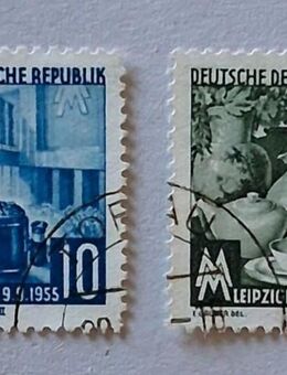 DDR 1955 Leipziger Herbstmesse komplett gestempelt - Görlitz