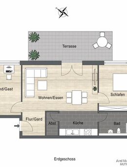 Die ANGENEHME mit Terrasse (WE 18) - Sulzfeld (Baden-Württemberg)