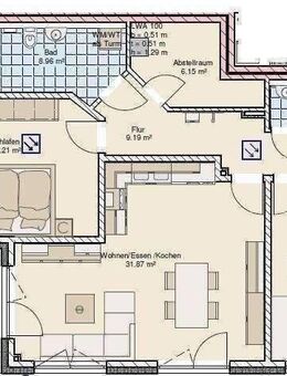 TRAUMWOHNUNG nahe LIPPSTADT: Neubau mit 3 Zimmern und Terrasse - Lippstadt