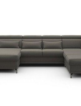 sit&more Wohnlandschaft Cabrio U-Form, B: 359 cm, mit Sitztiefen-, Arm- & Kopfteilverstellung, 3 Nierenkissen, Federkern, optional Bettfunktion und Stauraum