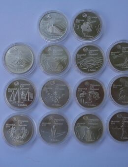 Silbermünzen 14 x 5 Dollars Canada Olympiade Montreal - Halle (Saale)