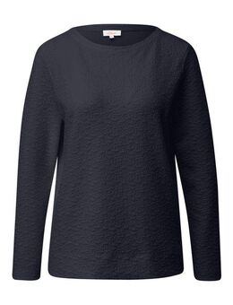 s.Oliver Longsweatshirt mit Crinkle Optik