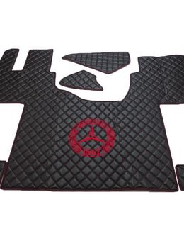 SPEZIAL Handmade MERCEDES ACTROS MP4/MP5 GESTEPPTE MATTEN Fußmatte – GEFEDERTER BEIFAHRERSITZ STICKEREI Set77336611 - Wuppertal