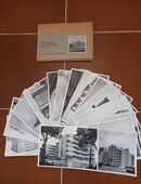 Bedeutende Krankenhäuser der Welt. Flügelmappe mit 16 s/w Doppel-Karten 20 x 14 cm in 83026