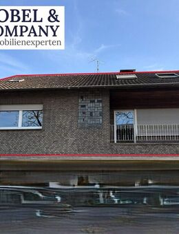 Exklusive Maisonette-Wohnung über zwei Etagen mit Dachterrasse, Balkon, Garage und Werkstatt - Hamminkeln