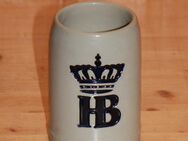 HB Hofbräuhaus Bierkrug Steinzeug Steingut Keramik 0,5 L Salzglasur Relief neuwertig King >> KHW - Borken
