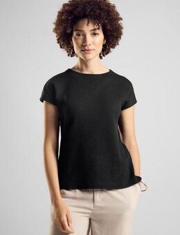 STREET ONE Shirttop in Strick-Optik