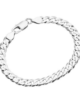 Smart Jewel Panzerarmband Panzerkette diamantiert, massiv, Silber 925