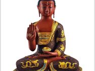 Segnender Buddha Messing Nepalstil rot 40cm 11,5kg - Hamburg Bergedorf
