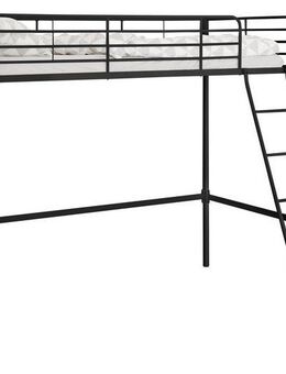 Home affaire Hochbett Hayo, Topseller! Zeitloses Metallbett, in mehreren Farben (Gesamtmaße (B/T/H) ca. 208/159/186 cm) inkl. Lattenrost, Absturzsicherung und Leiter aus Metall