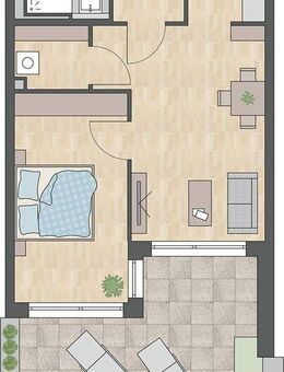 2-Zimmer-Senioren-Wohnung mit Dachterrasse / Mühlen Residenz Renningen / Betreutes Wohnen - Renningen
