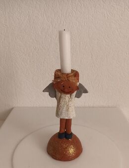 Engel Kerzenständer DIY Ton Keramik ca. 19cm hoch - Essen