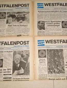 Olympische Spiele 1972, 22 Ausgaben, Westfalenpost, original - Coesfeld