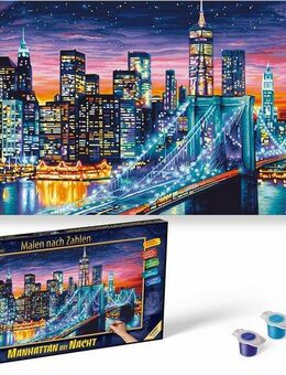 Schipper Malen nach Zahlen Meisterklasse Breitformat - Manhattan bei Nacht, Made in Germany