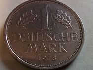 1 DM Deutsche Mark Münze 1978 Prägung J - Hamdorf