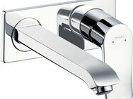 hansgrohe Waschtischarmatur Metris Unterputz für Wandmontage mit Auslauf 22,5cm, chrom