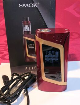 Smok Alien, Rot/ Gold, gebraucht, FP. 40€€ sehr guter Zustand. Akkuträger, E Zigarette, Vape, Dampfer. !! Aus meiner privaten Sammlungsverkleinerung!! - Bühl