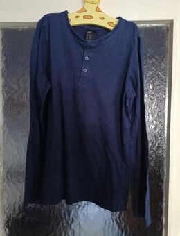 Dunkelblaues Langarmshirt - Gr. 146/152 - H&M - Pirmasens