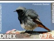 DEBEX: Vögel: Rotschwänzchen", Wert zu 0,97 EUR, fr. - Brandenburg (Havel)
