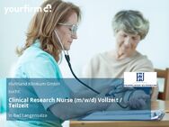 Clinical Research Nurse (m/w/d) Vollzeit / Teilzeit - Bad Langensalza