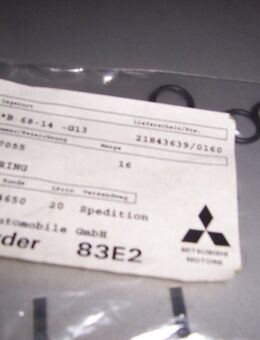 MR117055 O-Ring, Kältemittelleitung, A/C diverse Mitsubishi-Modelle - Hannover Vahrenwald-List