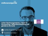 Leiter Rechnungswesen / Head of Accounting / Bilanzbuchhaltung (all genders) (m/w/d) - Frankfurt (Main)