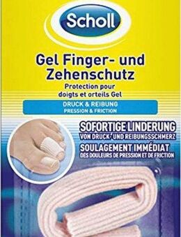 Scholl Zehenschutzpolster, Gel Finger- und Zehenschutz zuschneidbar