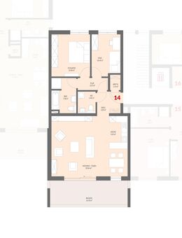 Neubau: 2-Zimmer Obergeschoss mit Balkon im Kanderpark, Binzen Nr.14 - VERKAUFT - Binzen