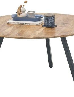 Stolkom Sp.z.o.o. Couchtisch Gloria, rund Massivholz Mango Wood