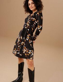 Aniston SELECTED Jerseykleid mit silberfarbenem Zierring am Wickel-Ausschnitt