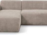 WERK2 Ecksofa Zeus-L modern und zeitlos, Breite 253cm, bequemes Sofa, Curvy Trend Ecksofa mit urbaner Optik