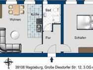 Zentrumsnah - 2 Zimmer in begehrter Lage - Magdeburg
