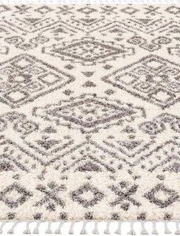 Carpet City Hochflor-Teppich Pulpy 541, rechteckig, Höhe: 30 mm, besonders weich, mit Fransen, Ethno Look