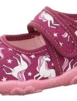 Superfit BONNY WMS: Mittel Hausschuh Kindergartenschuh mit Einhorn-Motiv, Größenschablone zum Download