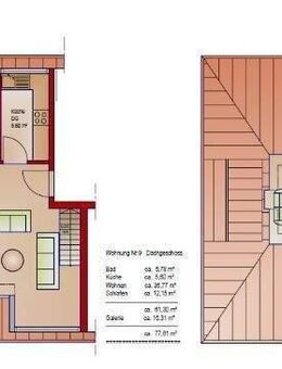3-Zi DG-Maisonettewohnung Innerer Osten Prinz-Ludwig-Gärten Regensburg - Regensburg