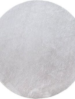 Paco Home Teppich Cadiz 630, rund, Höhe: 14 mm, Kurzflor, Uni-Farben, besonders weich, waschbar, Wohnzimmer