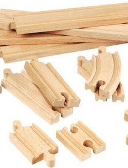 BRIO® Gleise-Set BRIO® WORLD, Mittleres Schienensortiment, (Set), Ergänzungsset BRIO® WORLD, FSC® - schützt Wald - weltweit