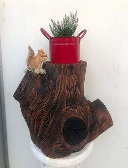 Baum Wurzel Stamm Blume Deco handgemacht lasiert - Warendorf