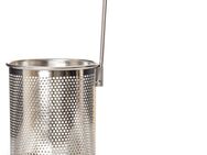 HENSSLER SCHNELLE NUMMER Nudelsieb Ø 14 cm, Pasta- und Gemüsesieb mit Soft-Touch-Griff, Edelstahl, (1-St), mit Henkel zum Ein- und Ausklappen, ein Alleskönner in der Küche